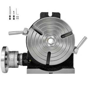 Tavola rotante SucceBuy Tavola rotante MT-3 verticale orizzontale da 8 pollici/200 mm 3 slot / 4 slot per fresatura 360 °   Lavorazione di precisione