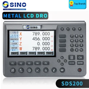 SINO High-end SDS200 Metal 4 Axis LCD Digital Readout kit Test Intrusment Glass Linear Scale Machine per fresatura tornio CNC TTL