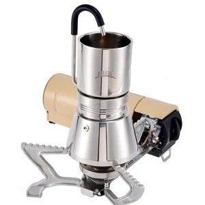 Piano cottura macchina per caffè Espresso caffettiera Moka in acciaio inossidabile macchina per caffè distillatore da viaggio strumento per la preparazione del caffè Espresso da viaggio