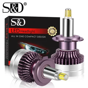 H7 LED Canbus 360 6000K Lampadina per fari auto H1 H11 H8 HB3 9005 HB4 9006 9012 HIR2 Lampada automatica a LED 12 lati CSP 25000LM Fascio alto/basso