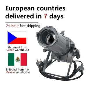 2-10 pz DMX 100 W Zoom Profilo Zoom Variabile Superficie ellittica Studio Gobo Faretto DMX LED Leko per esposizione teatrale