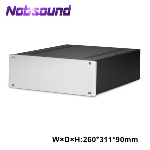 Nobsound HiFi Cabinet in alluminio custodia fai da te custodia amplificatore telaio amplificatore Case