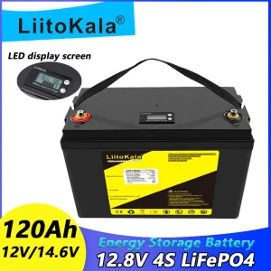 LiitoKala 12V 300Ah 200Ah LiFePO4 batteria 100Ah 120Ah 150Ah camper impermeabile Golf Cart batteria Off-Road Off-grid energia solare