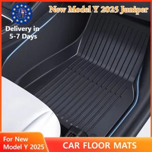 NovaAcc Tappetino per il Nuovo Tesla Model Y 2025 Juniper Model Y Tappetini per bagagliaio Doppio Menes Liner Guida a sinistra Interni auto
