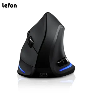 Mouse wireless Lefon F35 Mouse ergonomico ricaricabile verticale Mouse da gioco ottico 2400 DPI per computer portatile PC Mac IOS