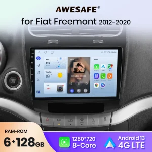 AWESAFE PX9 Plus autoradio per Fiat Freemont 2012-2020 wireless CarPlay Android Auto No 2 din 2din DVD
