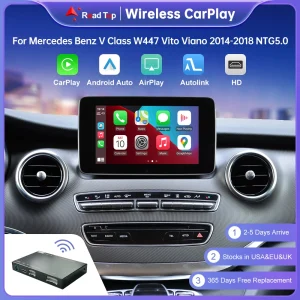 Wireless CarPlay per Mercedes Benz Classe V Vito Viano W447 2014-2018 Android Auto Mirror Link AirPlay Car Play Camera View