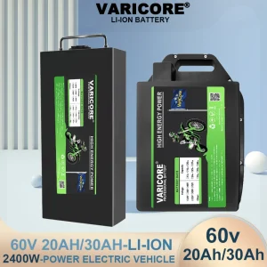 Batteria al litio impermeabile VariCore 60V 20ah 30ah 16 corde 18650 CELL 500w-2400W Protezione BMS integrata