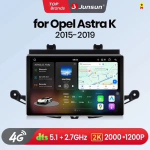 Junsun V3 Plus 2K Wireless CarPlay Android Auto Car sistemi intelligenti per Opel Astra K 2015 – 2019 Autoradio
