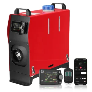 Riscaldatore di parcheggio 8KW Riscaldatore d’aria diesel 12V/24V con APP Bluetooth, LCD e telecomando Riscaldatore notturno automatico per rimorchio del camion di casa