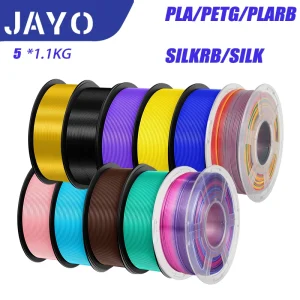 Filamento per Stampante 3D JAYO PETG PLA HSMPETG PLA PLUS 1.75mm 5 Rotoli Materiali per Stampa 3D 100% Senza Bolle e per Penna 3D FDM Regalo Fai-da-Te