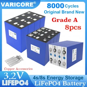 8 pz VariCore 3.2 V LiFePO4 Batteria 320AH 340ah 360ah 150ah 105ah FAI DA TE 12 v 24 V Automotive RV batterie di Accumulo di Energia Solare