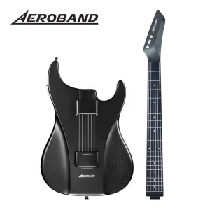 Chitarra AeroBand Chitarra elettrica da viaggio Corda in silicone indolore All-in-One 9 stili sonori Basso acustico con microfono altoparlante
