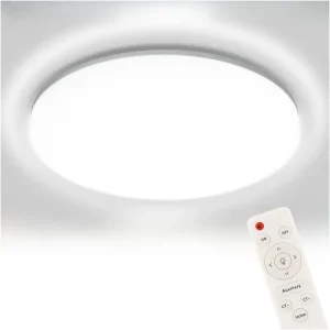 Moderne LED-Deckenleuchten, 24W Ultra Dünn Deckenlampe mit Fernbedienung Jaya Wohnzimmer, Schlafzimmer, Küche, Innenbeleuchtung