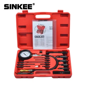 17pc Diesel di Compressione del Motore Cilindro di Pressione del Tester del Calibro Kit Set SK1028