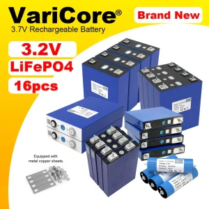 Batteria 16×3.2V LiFePO4 320AH 280ah 150ah 105ah per batterie di accumulo di energia solare RV inverter 12v 24V 36v Grado A