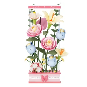 Robotime Rokr Bouquet in fiore Puzzle 3D Giocattoli per donne Ragazze Kit di blocchi di costruzione Decorazione domestica Fiori di facile montaggio