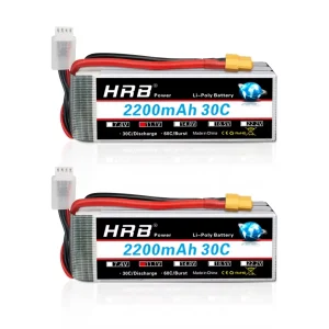 Batteria Lipo HRB 3S 11.1V 2200mah 30C XT60 per parti di aerei elicotteri per auto fuoristrada RC