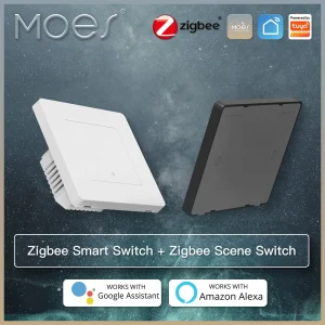 MOES Star Ring Interruttori ZigBee3.0 Tuya Smart Pulsante Luce/Interruttore scena Smart Life APP Controllo remoto Alexa Google Voice