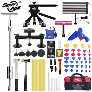 PDR Kit di strumenti per la riparazione di ammaccature senza vernice per auto Kit di riparazione per carrozzeria per rimozione ammaccature Kit di strumenti per rimozione ammaccature Strumenti per auto