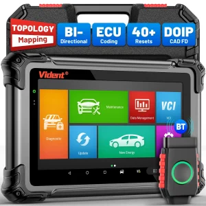 Vident iSmart800Pro BT Scanner per auto Diagnosi di tutti i sistemi 40 Funzione di ripristino OBDII Programmazione portachiavi con funzionalità complete