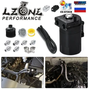 LZONE-Sconcertato di Alluminio Cattura Oil Can Serbatoio Serbatoio/Serbatoio Olio Con Filtro Universale JR-TK64