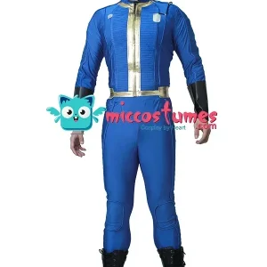 Miccostumes maschio Survivor Nate Costume Cosplay adulto Vault tuta in due pezzi Jack