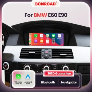BONROAD Wireless Carplay Touch Screen Per BMW Serie 3 5 E60 E61 E62 E63 E90 E91 E92 Autoradio Lettore Multimediale GPS Stereo