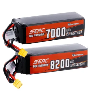 SUNPADOW 3S 6S RC Lipo Batteria 11.55V 23.1V 8200mAh con XT60 ad alta tensione per RC Aereo Aereo Drone FPV Elicottero