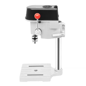 Trapano Elettrico 5158A 340W 110V/220V, Trapano da Banco Portatile a Tre Velocità Regolabili, Mini Trapano da Tavolo con Cavo