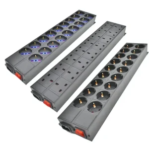 Multipresa PDU Porta C14 Elettrica US/C13/16A/Italia/UK Universale Thailandia Brasile 16/18 Presa di uscita CA Armadio di rete Rack