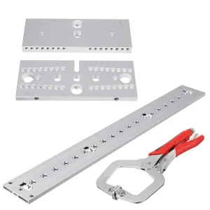 ENJOYWOOD 3 In 1 tassello Jig lavorazione del legno perforatore guida trapano posizionamento apri fori guida di perforazione fai da te 7/8/10MM M14 M18