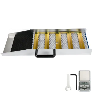 SucceBuy Lega di Alluminio Sluice Box Bilancia Tascabile Digitale 24/30/36/50in Manuale Portatile Gioielli in Oro Panning Strumenti di Prospezione