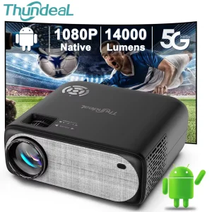 Proiettore ThundeaL 1080P TD97 WiFi Android LED Proiettore Full HD 2K 4K Video Proyector TD97W Home Theater Movie Cinema Beamer