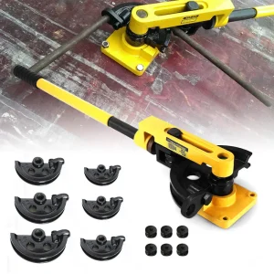 Piegatubi manuale per carichi pesanti Nuova piegatubi per tubi da 10-25 mm con frese per tondo per cemento armato e tipo a leva piegatrice