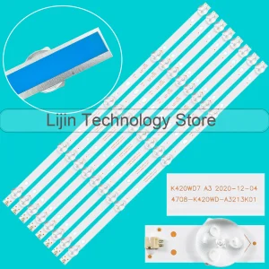Striscia di retroilluminazione a LED per K420WD7 A3 43 s2750ev TH-43580C TH-43400C 43 lus68l 43PFT5250S/98 42 d59eds TL4306TRE 4708-K43WDR-A1213K04