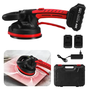Strumenti di vibrazione per piastrelle per l’installazione Macchina vibrante per piastrelle con vibratore a ventosa Livellatore per piastrelle portatile 6 velocità regolabile