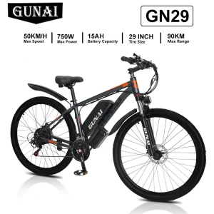GUNAI GN29 Bici elettrica per adulti Bicicletta da strada elettrica 48V 15Ah MTB E-bike 29″ Mountain Ebike