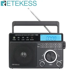 Retekess TR629 Radio portatile AM FM SW Multibanda Radio a onde corte Stereo Mp3 Altoparlante Batteria Alimentazione CA Funzione sveglia