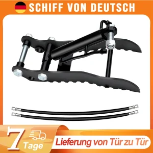 Morsetto idraulico a 2 fori da 25 mm con clip a pollice, montato su morsetto per mini escavatori cinesi Kingway, GG, NEX, Beger e altri.