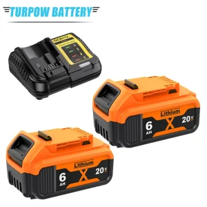 Batteria di ricambio al litio DCB200 20V 6000mAh, caricabatterie per batteria Dewalt 18V DCB184 DCB200 DCB182 DCB180 DCB181 DCB182 DCB201