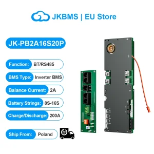 JK Inverter BMS 8S 9S 10S 11S 12S 13S 14S 15S 16S Smart BMS 100A 150A 200A Li-ion LiFePo4 Nuova energia BMS 1A 2A Bilanciamento attivo