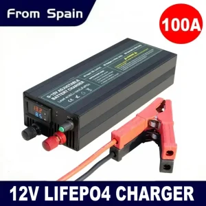 Caricabatterie Lifepo4 12V 60A 100A Caricabatteria al litio 110V-240V Ingresso 0-15V Adattatore rapido rapido regolabile per batteria Lifepo4