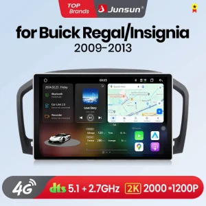 Junsun V3 Plus 2K Wireless CarPlay Android Auto Car sistemi intelligenti per Buick Regal Opel Insignia 2009 – 2013 Autoradio