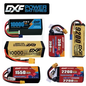 Batteria Lipo DXF 2S 3S 4S 6S 10000mAh 9200mAh 6500mAh 7000mAh 350mAh 380mAh 550mAh 1550mAh 2200mAh per auto FPV Quadcopter Drone