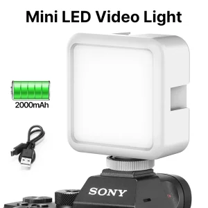 Ulanzi VL49 Mini Luce Video LED 2000mAh CRI 95+ 5500K Luce di Riempimento Vlogger Fotografia Portatile con Scarpa Fredda per Fotocamera DSLR