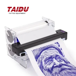 Stampante per tatuaggi TAIDU Stampante termica portatile per tatuaggi P19 Termocopiatrice per tatuaggi Bluetooth Stampa attrezzatura per tatuaggi con stencil per tatuaggi
