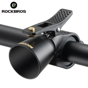ROCKBROS Campana per bicicletta leggera in lega di rame Cornamusa sicurezza avviso campana suono nitido 100db Anello MTB bici da strada accessori