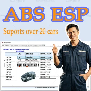 Generare il codice lungo per le unità Bosch ESP Calcolatrice a codice lungo ABS ESP per VAG supporta oltre 20 auto Numero VIN Sotawre del motore dell’auto