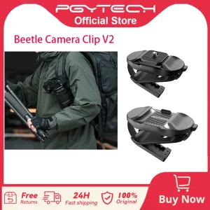 PGYTECH Beetle V2 Clip per fotocamera (solo clip), clip per zaino a sgancio rapido, compatibile con Arca-Swiss, sistema SnapLock